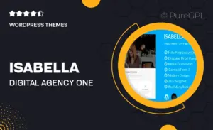 Isabella – Digital Agency One Page WordPress Theme