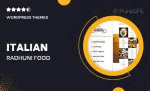 Italian Radhuni – Food & Resturant WordPress Theme