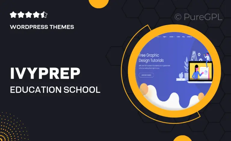 ivyprep education school wordpress theme