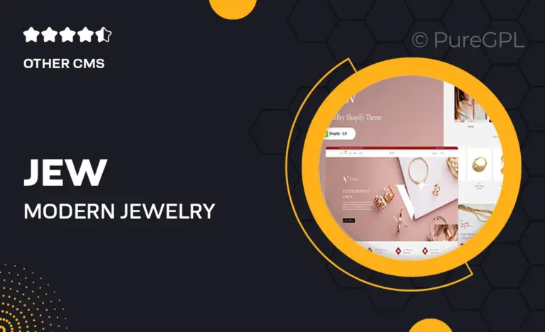 jew modern jewelry store shopify theme