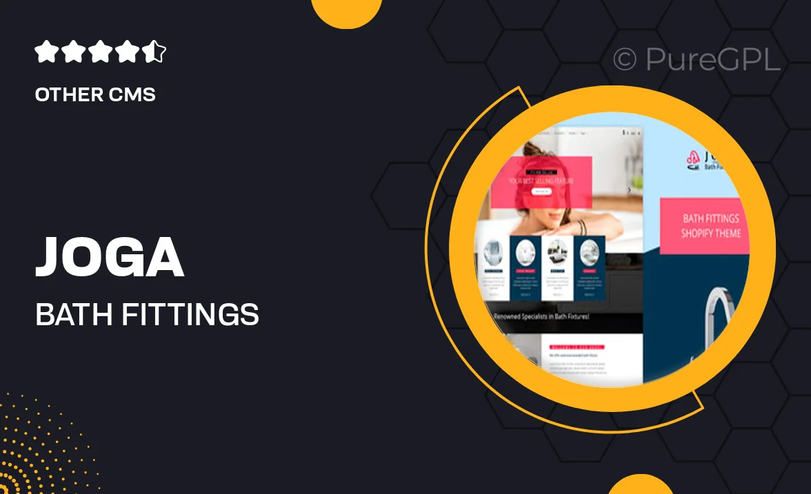 Joga | Bath Fittings Shopify Theme