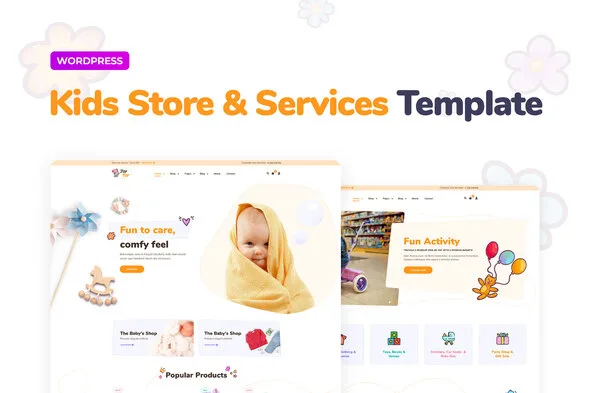 joytoy kids store elementor template kit 1