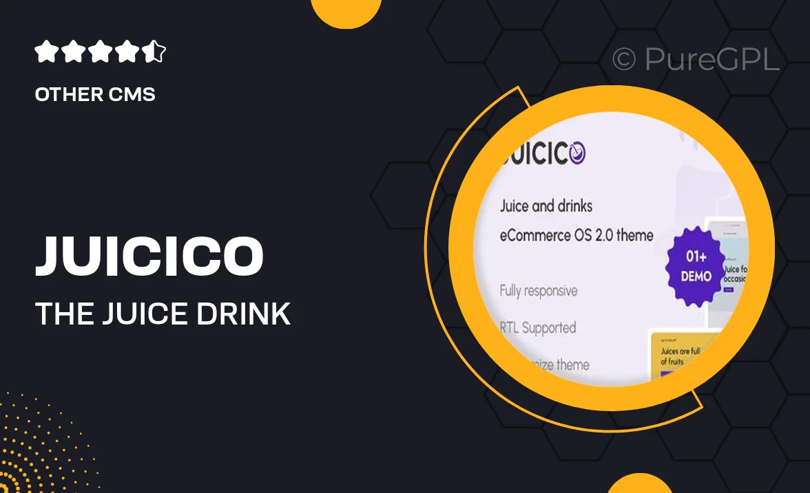 Juicico – The Juice & Drink Ecommerce Shopify Theme