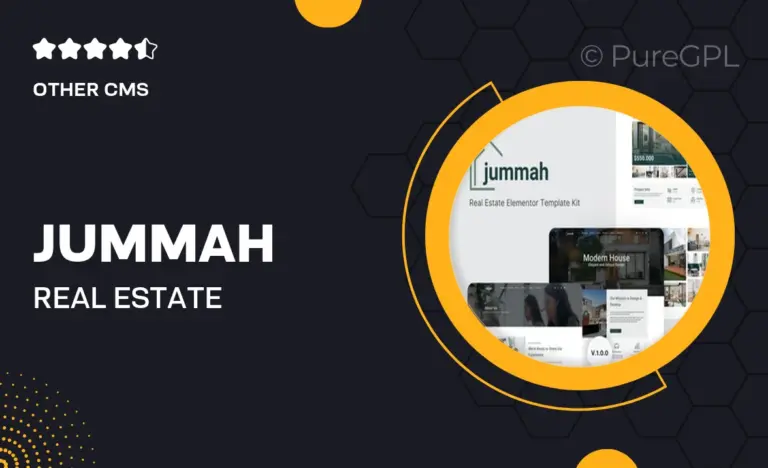 jummah real estate elementor template kit