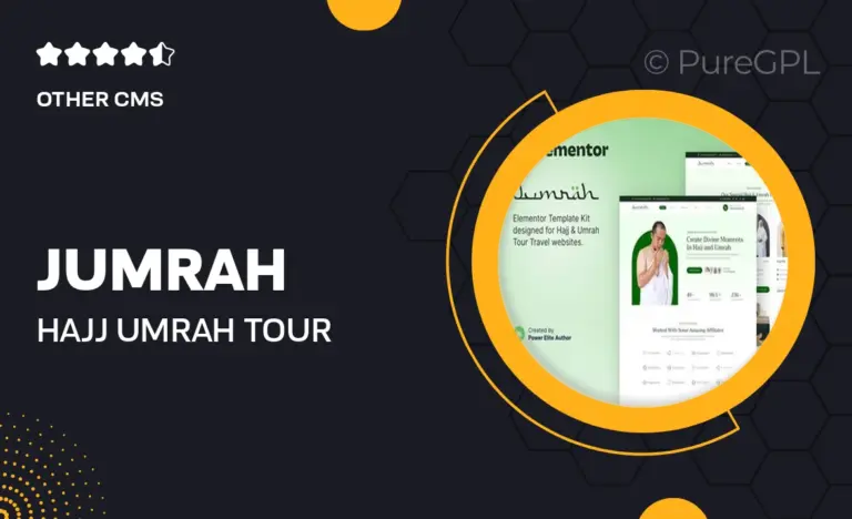 jumrah hajj umrah tour travel elementor template kit