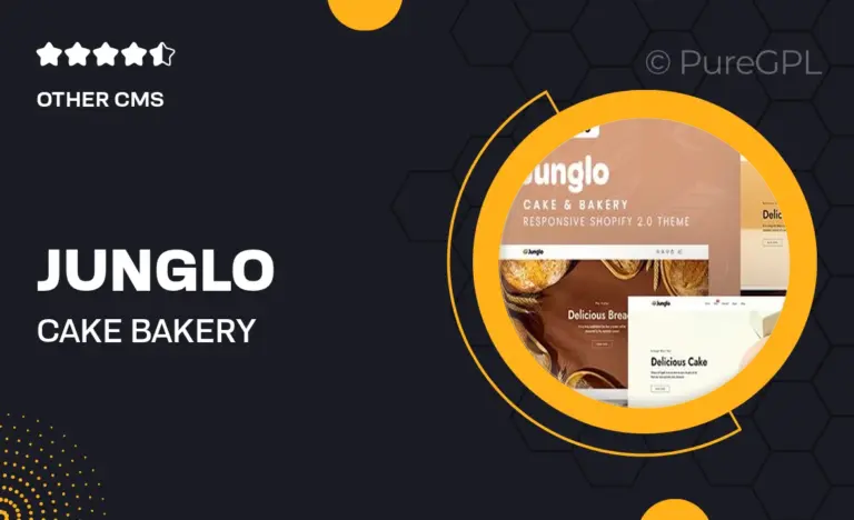 junglo cake bakery responsive shopify 2 0 theme