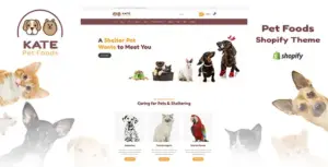 Kate – Dog & Pets Food Store Shopify Theme