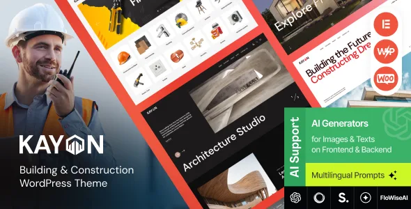kayon building construction wordpress theme 1