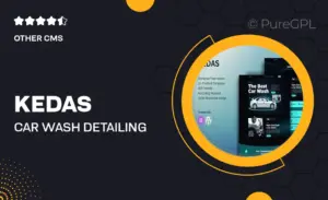 Kedas – Car Wash & Detailing Service Elementor Template Kit