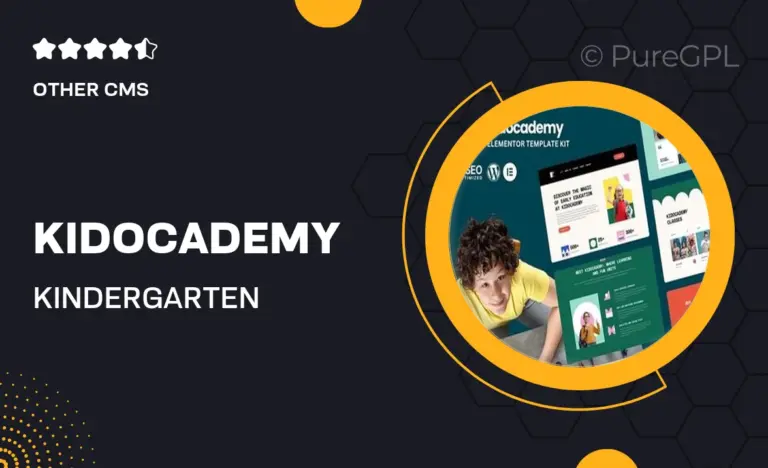 kidocademy kindergarten preschool elementor template kits