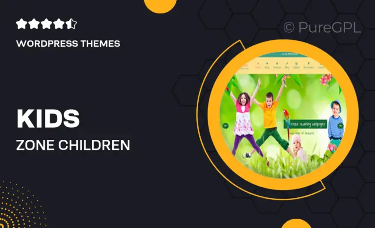 kids zone children wordpress