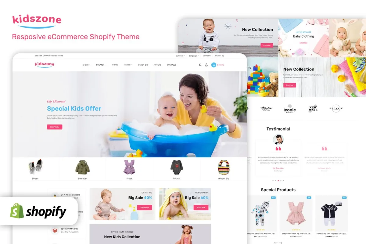 KidsZone – Kids & Children Fashion Shopify Store