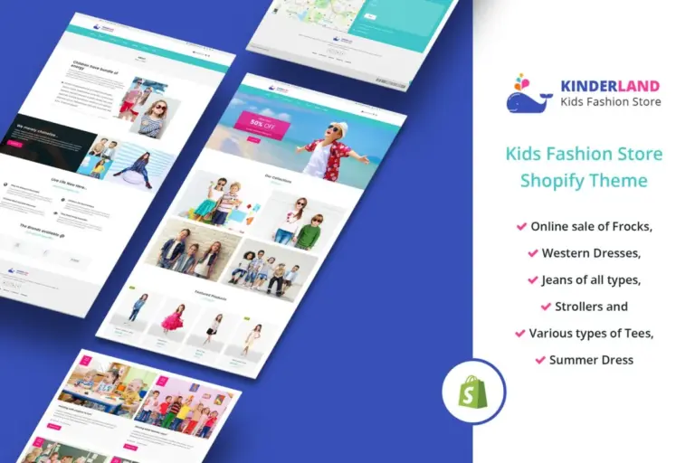 kinder land kids fashion store shopify theme 1