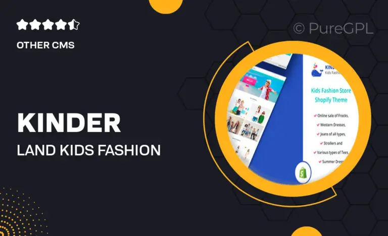 kinder land kids fashion store shopify theme
