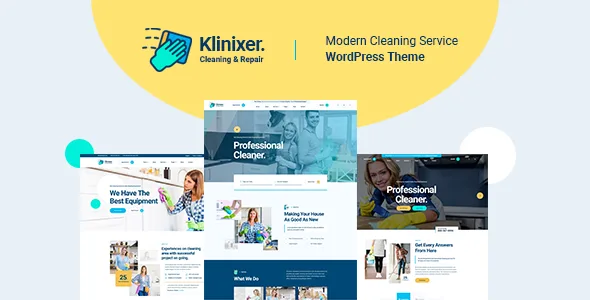 klinixer cleaning services wordpress theme rtl 1