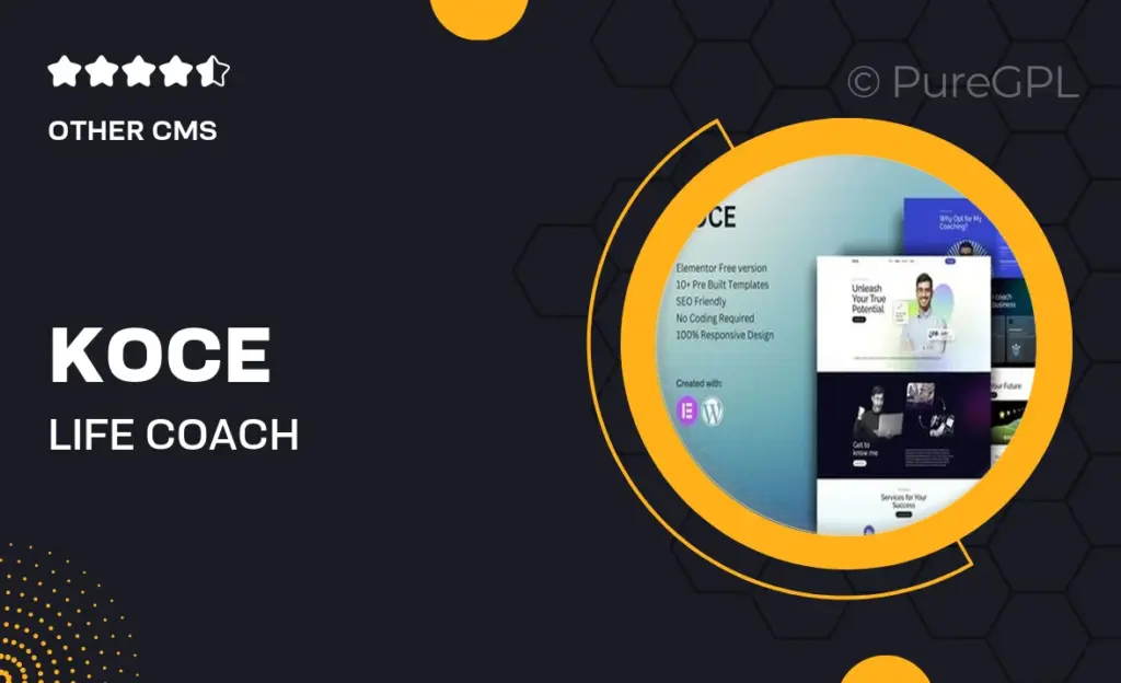 Koce – Life Coach & Motivator Elementor Template Kit 6 Koce – Life Coach & Motivator Elementor Template Kit