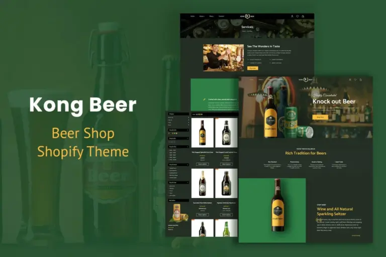 kong alcohol beer liquor store shopify theme 1