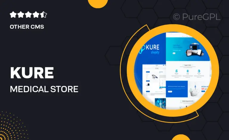 kure medical store shopify theme