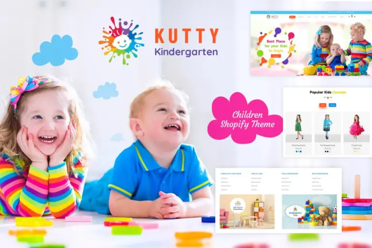 kutty kids children shopify theme 1