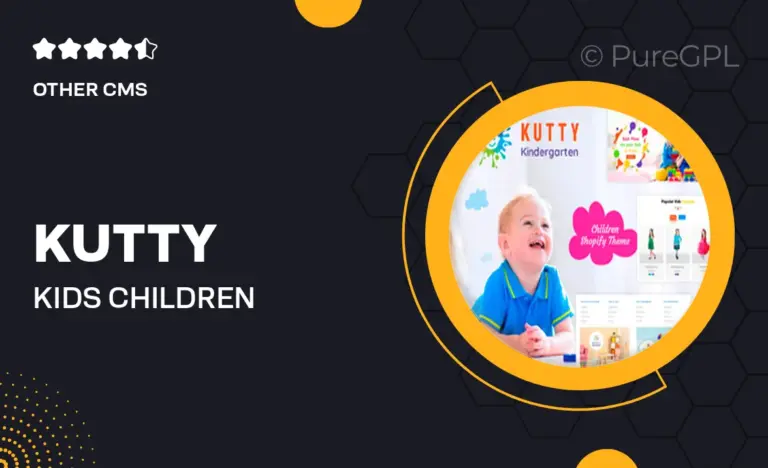 kutty kids children shopify theme