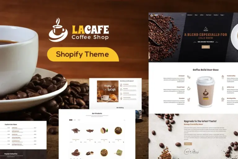 lacafe coffee shop shopify store 1