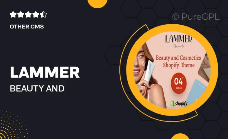 lammer beauty and cosmetics shopify theme