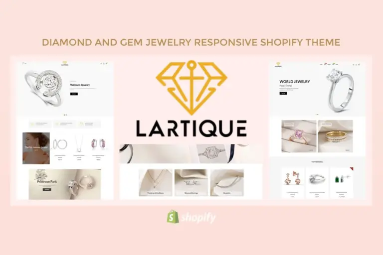 lartique diamond and gem jewelry shopify theme 1
