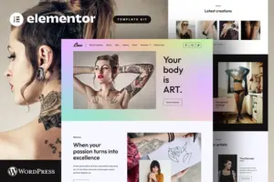 Lass – Tattoo Artist & Piercing Studio Elementor Template Kit