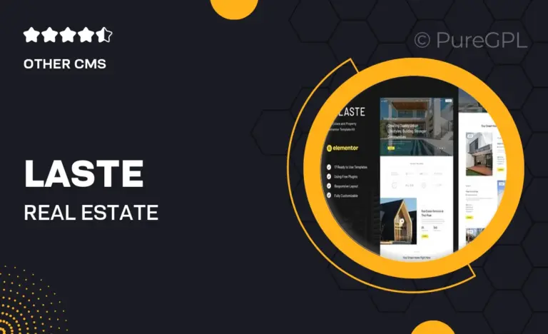 laste real estate property elementor template kit