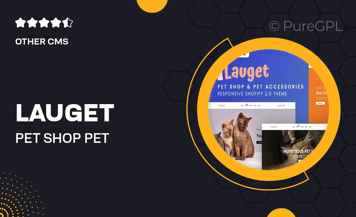 Lauget – Pet Shop & Pet Accessories Responsive Shopify 2.0 Theme