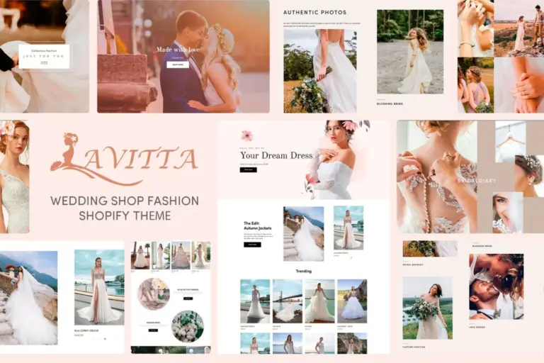 lavitta wedding shop fashion shopify theme 1