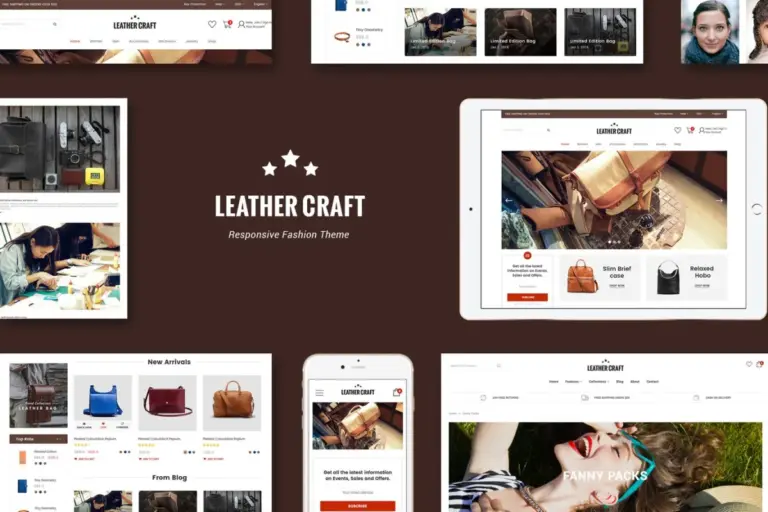 leather responsive fashion shopify theme 1