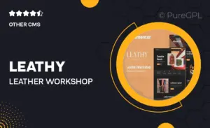 Leathy – Leather Workshop Elementor Template Kit