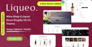 Liqueo – Wine Shop & Liquor Store Shopify OS 2.0 Theme