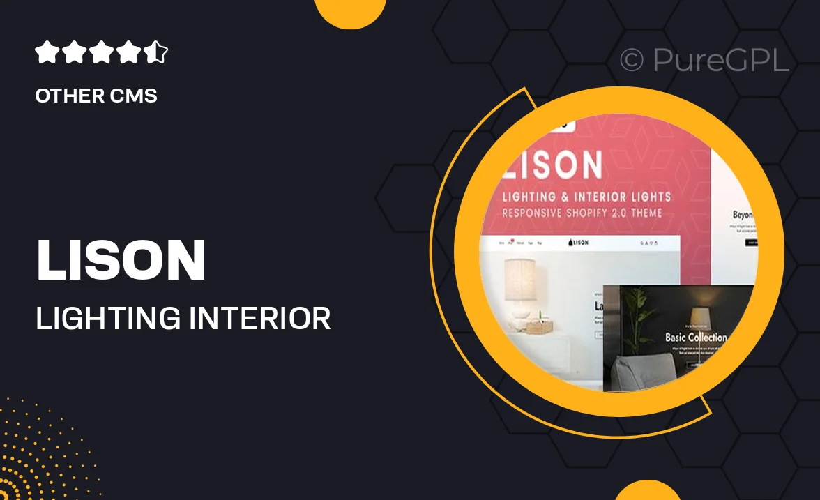 Lison – Lighting & Interior Lights Shopify 2.0 Theme