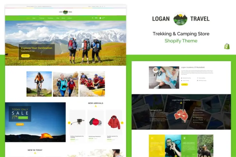 logan trekking camping store shopify theme 1
