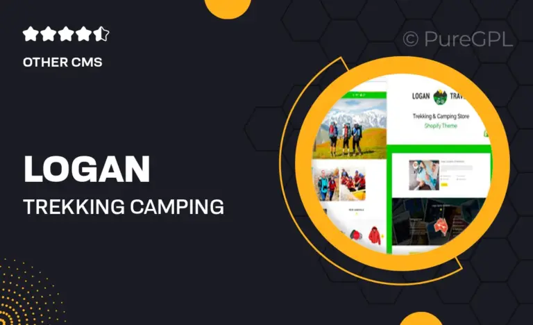 logan trekking camping store shopify theme