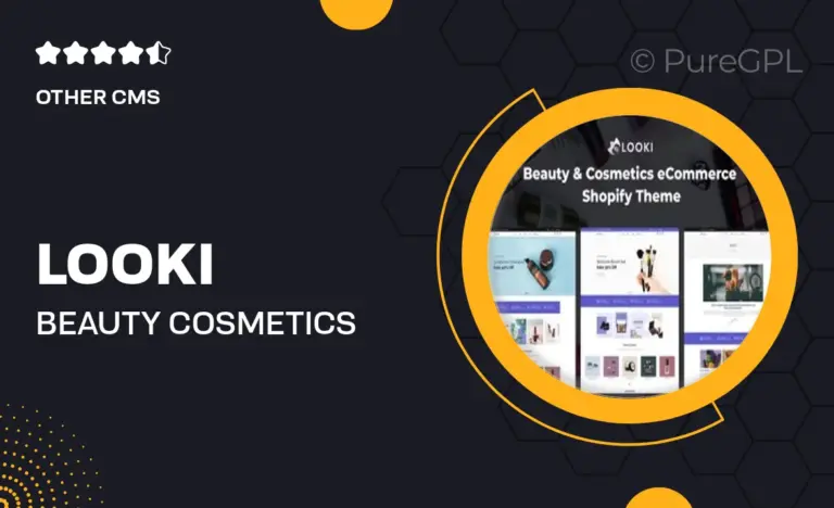 looki beauty cosmetics ecommerce shopify theme 1