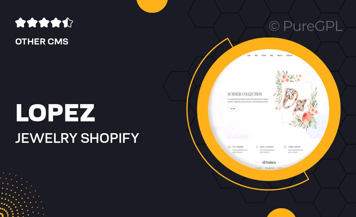 Lopez – Jewelry Shopify Theme