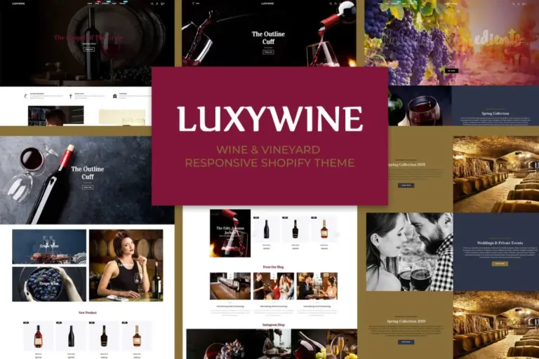 luxywine wine vineyard shopify theme 2