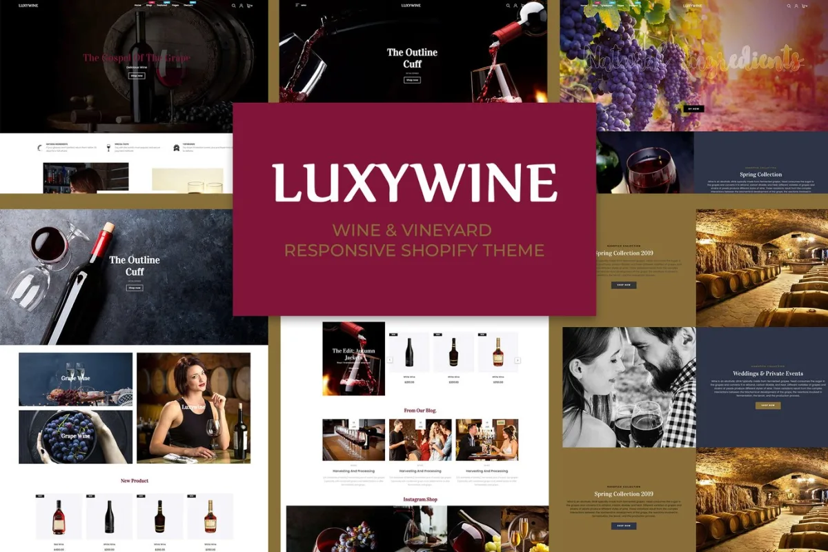 Luxywine – Wine & Vineyard Shopify Theme