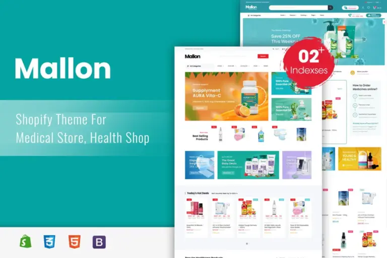 mallon medical store health shop shopify theme 1