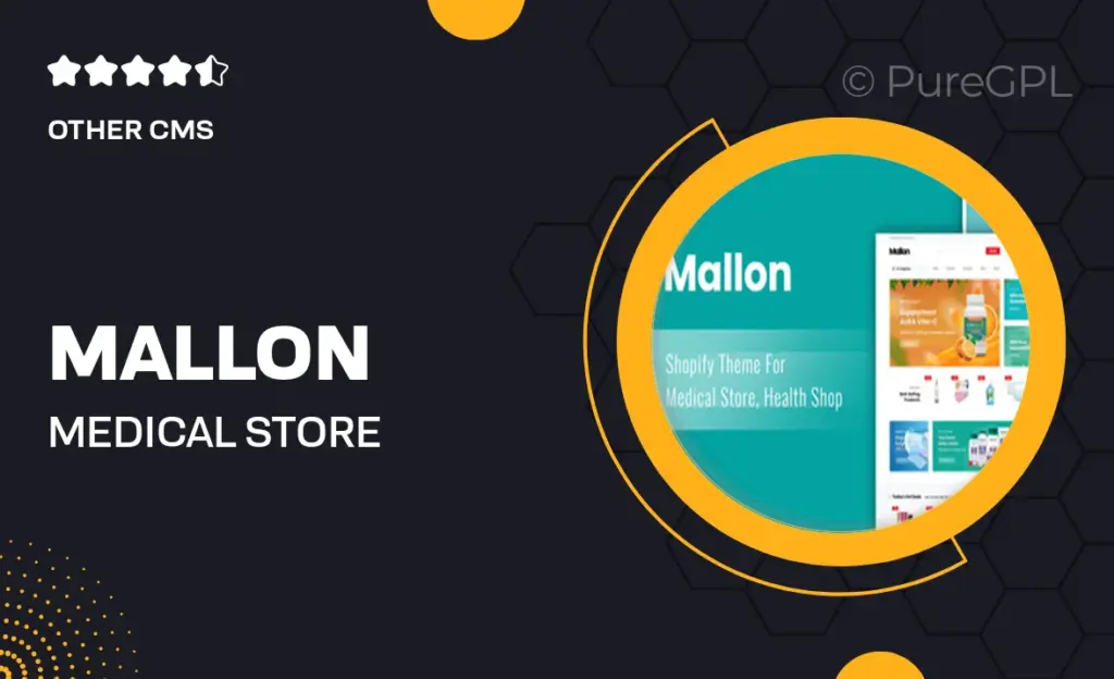 Mallon – Medical Store, Health Shop Shopify Theme