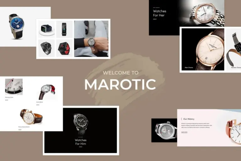 marotic minimal clean watch shopify theme 1