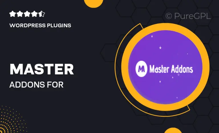 master addons for elementor pro
