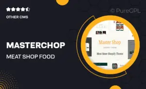 MasterChop – Meat Shop, Food Delivery Shopify