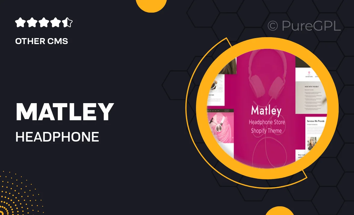 Matley – Headphone & Electronics Store Shopify