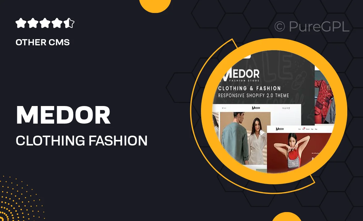 Medor – Clothing & Fashion Shopify 2.0 Theme