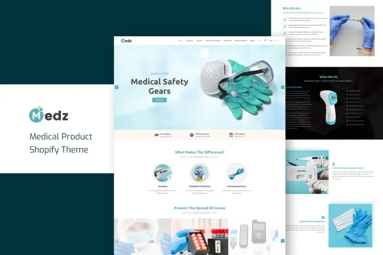 medz medical products shopify theme 1