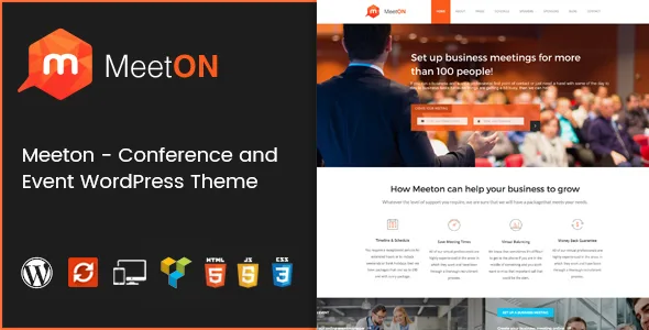 meeton conference event wordpress theme 1